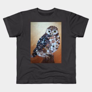 Little Owl Collage Kids T-Shirt